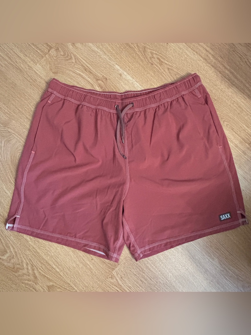 NWOT SAXX Men's Red Athletic Shorts